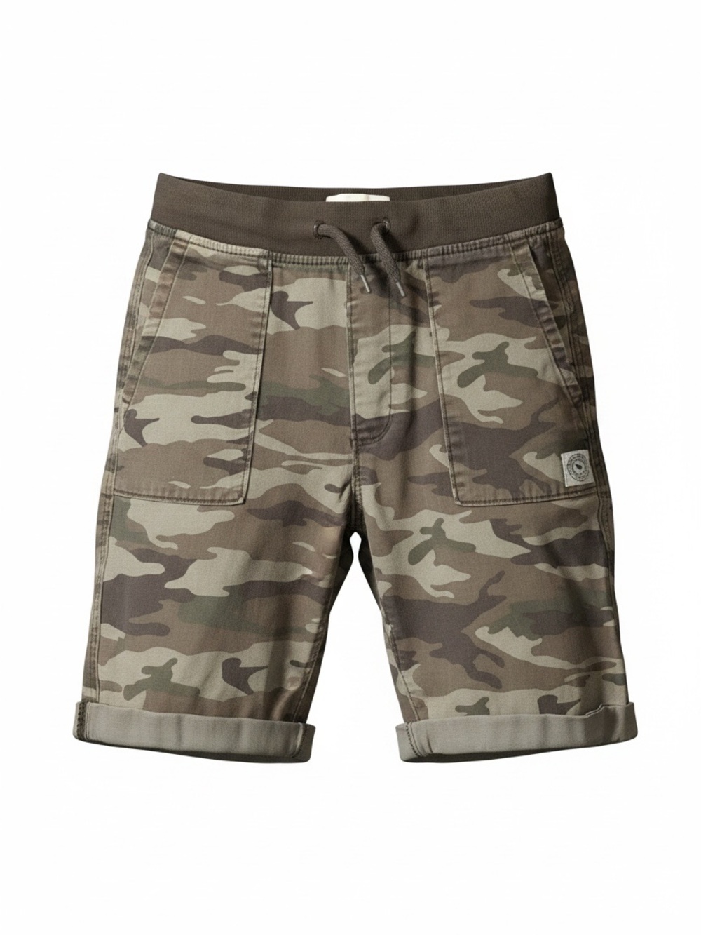 Abercrombie Kids Camo Jogger Pants Gray Green Camouflage‎ Drawstring Size 11/12